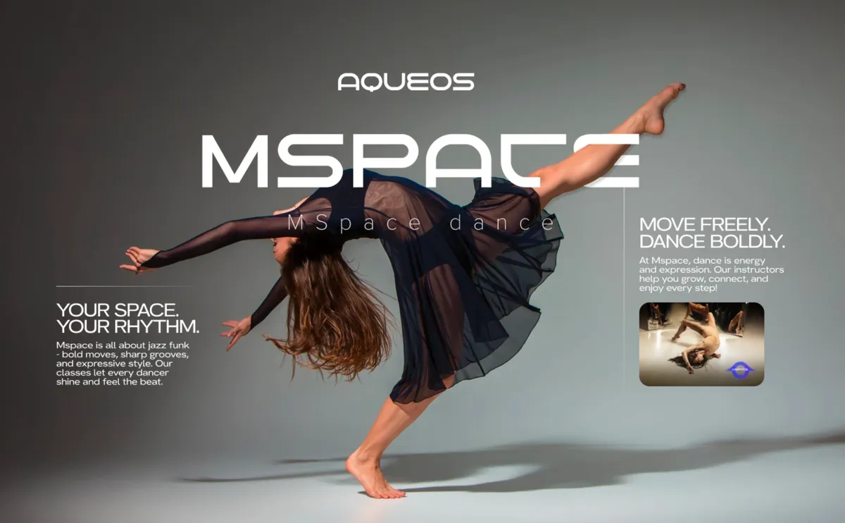 MSpace Dance Studio brand identity by Pixelco