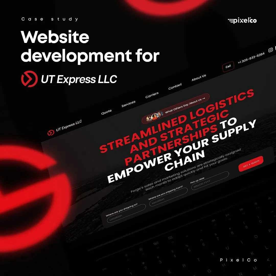 UT Express LLC, Web Development project by Pixelco