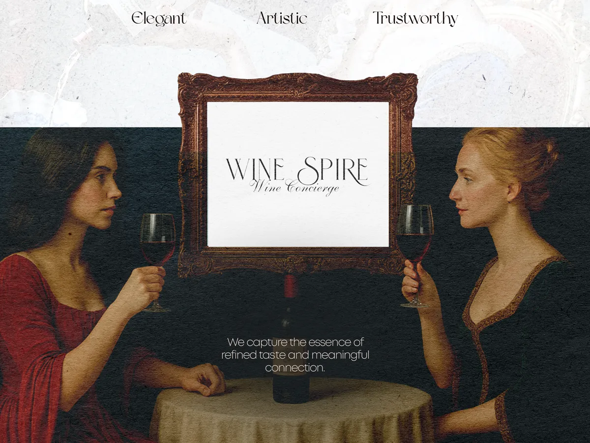 WineSpire brand identity by Pixelco