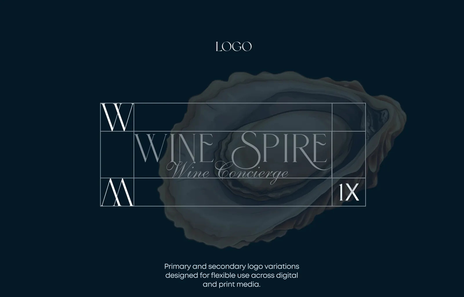 WineSpire primary and secondary logo variations