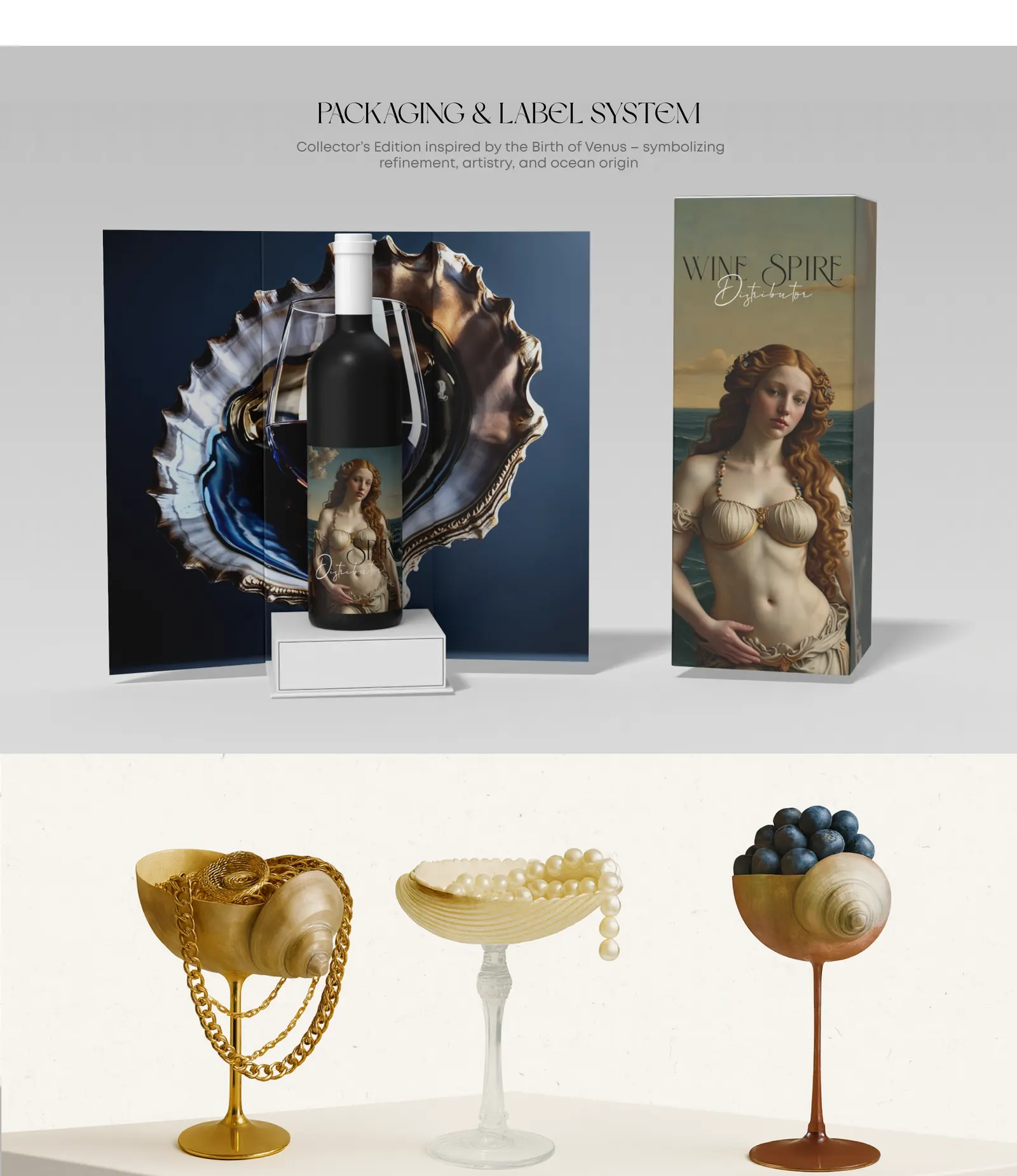 WineSpire packaging and label system, Collector's Edition