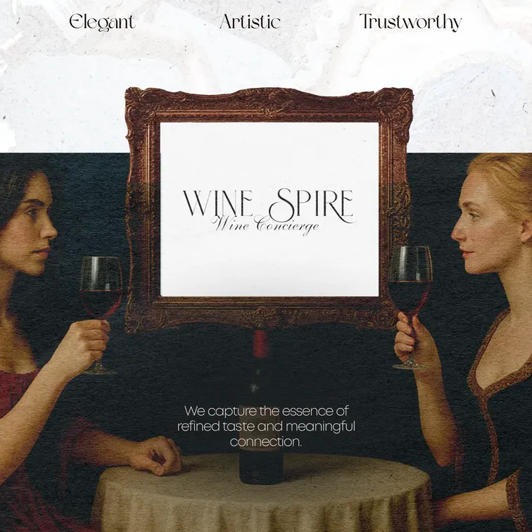 WineSpire brand identity by Pixelco